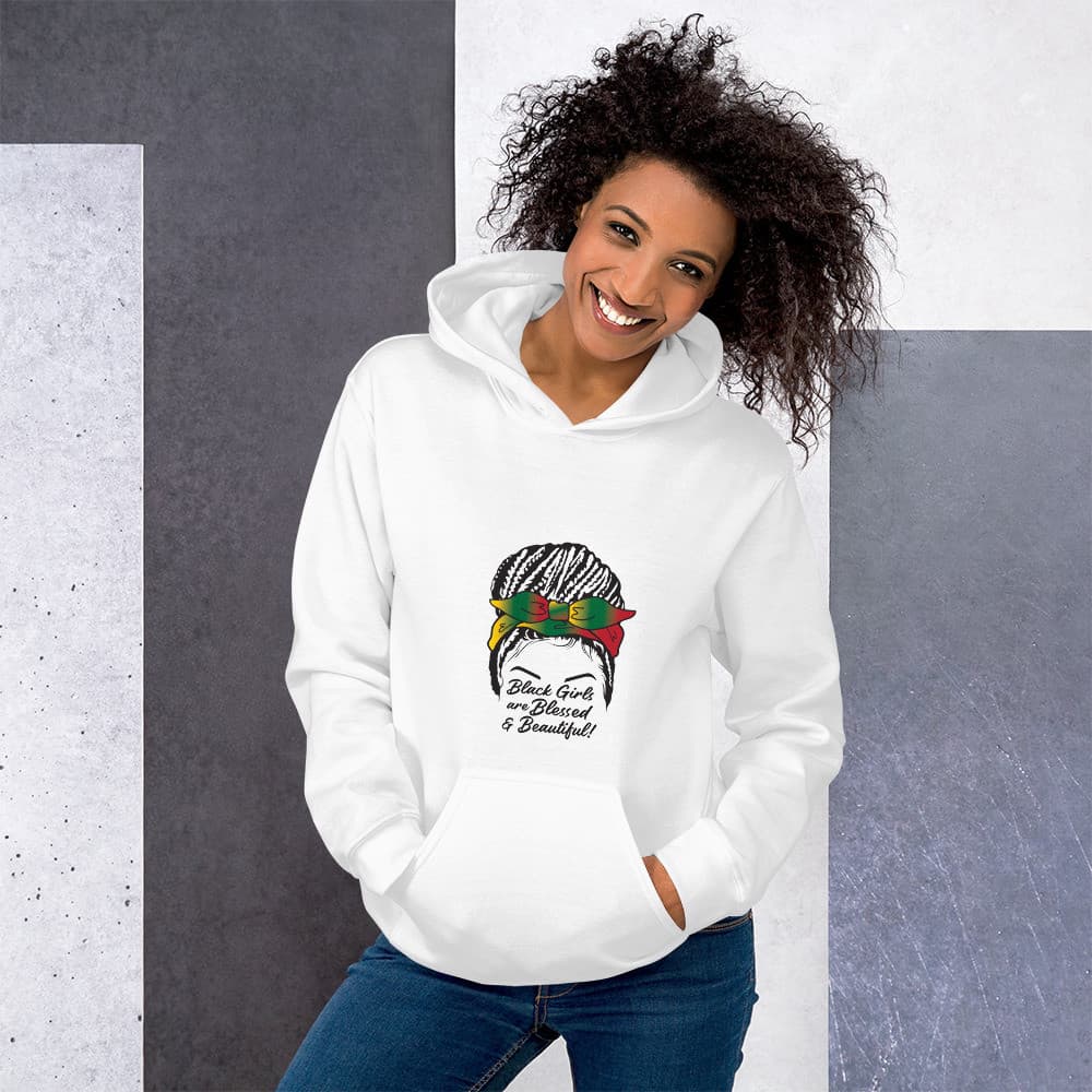 "Black Girls Are Blessed and Beautiful" Unisex Hoodie